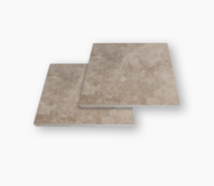 MARMOL TRAVERTINO RUSTICO PREMIUM CEPILLADO 40CM