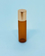 Vidro flaconete Roll-on âmbar 5 ml - tampa dourada - comprar online