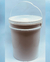 Balde Plástico Branco Alimentício 20 litros com tampa plástica e alça plástica