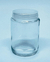 Vidro Cosmético 120 ml com tampa plástica transparente