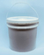 Balde Plástico Branco Alimentício 10 litros com tampa plástica e alça plástica - comprar online