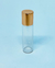 Vidro flaconete Roll-on cristal 5 ml - tampa dourada - comprar online