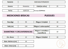 Excel Registro y Seguimiento de Composición Corporal