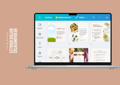 TEMPLATES CANVA NUTRITION CONTENT - tienda online