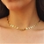 Colar Chocker Corações Lisos 4951 - Brenda do Valle