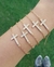 Pulseira de Cruz com Microzircônias 4536 - loja online