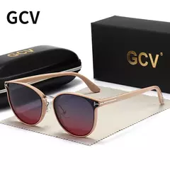 Óculos Estilo Cat Eye Feminino da GCV - LOJA RR MODAS