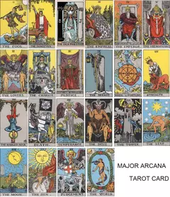 Colar (Aço Inoxidável) com Pingente de Tarot - LOJA RR MODAS