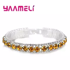 Pulseira Elegância Colorida - Prata Esterlina 925 com Zircão - buy online