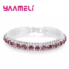 Pulseira Elegância Colorida - Prata Esterlina 925 com Zircão