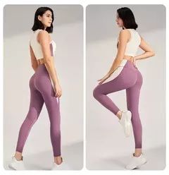 Conjunto Fitness NQAY: Camiseta e Calça Levanta Quadril na internet