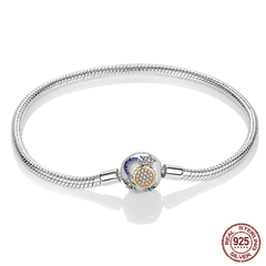 Pulseira de Prata Esterlina 925 com Zircão [ Qikaola ] - loja online