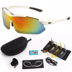 Óculos de Ciclismo de Estrada ( 5 Lentes ) da JSJM - LOJA RR MODAS