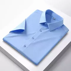 Camisa de Negócios Anti-Rugas - Manga Curta Casual - LOJA RR MODAS