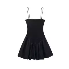 Mini Vestido Sexy TRAF com Nervuras - comprar online