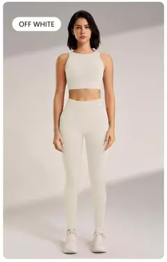 Conjunto Fitness Feminino: Cintura Alta e Duas Peças - comprar online