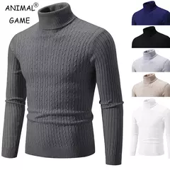 Suéter Masculino Gola Alta Casual - comprar online