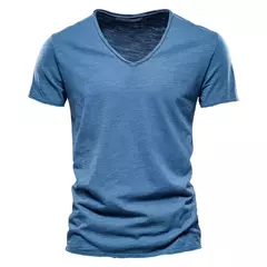 Camiseta Slim Fit Decote V - LOJA RR MODAS