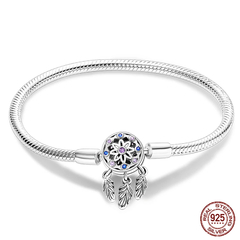 Pulseira de Prata Esterlina 925 com Zircão [ Qikaola ] - comprar online