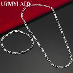 Conjunto de Prata Esterlina 925 Masculino [ URMYLADY]