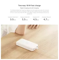 Redmi Power Bank 20000mAh - Carregamento Rápido 18W Dual USB - buy online