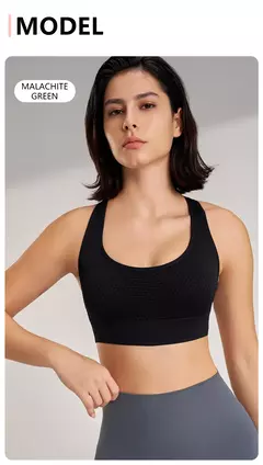 Top Esportivo Feminino NQAY: Sutiã Push Up com Suporte