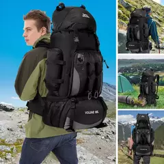 Mochila Trekking 90L - Grande Capacidade para Caminhadas