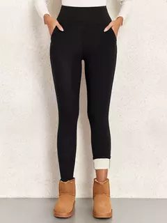 Leggings de Veludo Cintura Alta - Casual e Aconchegante - LOJA RR MODAS