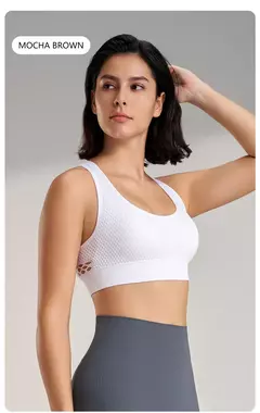 Top Esportivo Feminino NQAY: Sutiã Push Up com Suporte - loja online