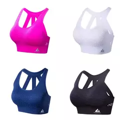 Top Esportivo Feminino NQAY: Sutiã Push Up com Suporte