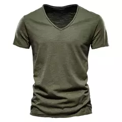 Camiseta Slim Fit Decote V