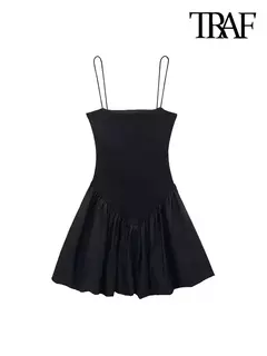 Mini Vestido Sexy TRAF com Nervuras - loja online