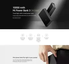 Xiaomi Mi Powerbank 3 - Carregador Portátil 10000mAh 22,5W - comprar online