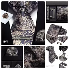 Gravata de Seda Paisley Floral: Elegância Masculina - comprar online