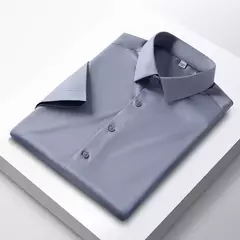 Camisa de Negócios Anti-Rugas - Manga Curta Casual - tienda online