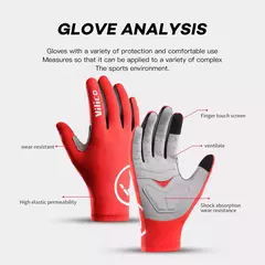 Luvas de Ciclismo Vilico Professional - Toque Sensível e Absorção de Choque - tienda online