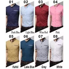 Camisa Masculina de Manga Curta BROWON - Estilo Casual e Elegante - comprar online