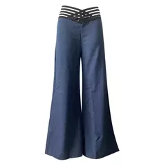 Calça Feminina Refinada PAVEHAWK - Cintura Alta e Design Elegante na internet