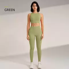 Conjunto Fitness Feminino: Cintura Alta e Duas Peças