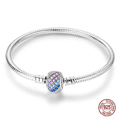 Pulseira de Prata Esterlina 925 com Zircão [ Qikaola ] - comprar online