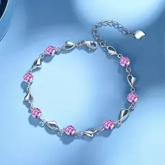 Pulseira Amor Brilhante - Prata Esterlina com Zircão Colorido - buy online