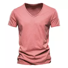 Camiseta Slim Fit Decote V - LOJA RR MODAS