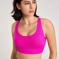 Top Esportivo Feminino NQAY: Sutiã Push Up com Suporte - LOJA RR MODAS