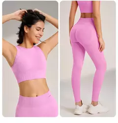 Conjunto Fitness Feminino: Cintura Alta e Duas Peças - loja online