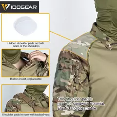 Roupas de Combate com Proteção de Cotovelos [ IDOGEAR ]