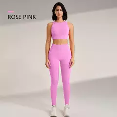 Conjunto Fitness Feminino: Cintura Alta e Duas Peças - comprar online