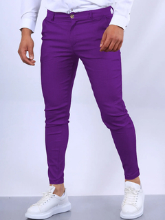 Calça Cargo de cor Sólida - loja online