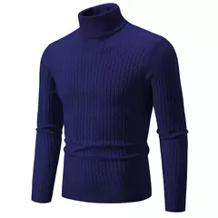 Suéter Masculino Gola Alta Casual - comprar online