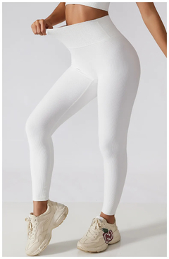 Calça Legging sem Costura Canelada