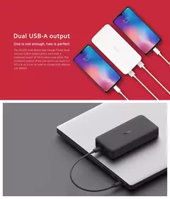 Redmi Power Bank 20000mAh - Carregamento Rápido 18W Dual USB - online store